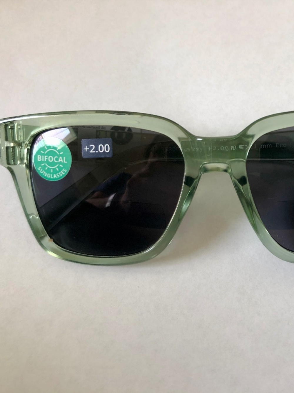 New Paloma Green Peepers‎ Sun BIFOCAL Readers +2.00